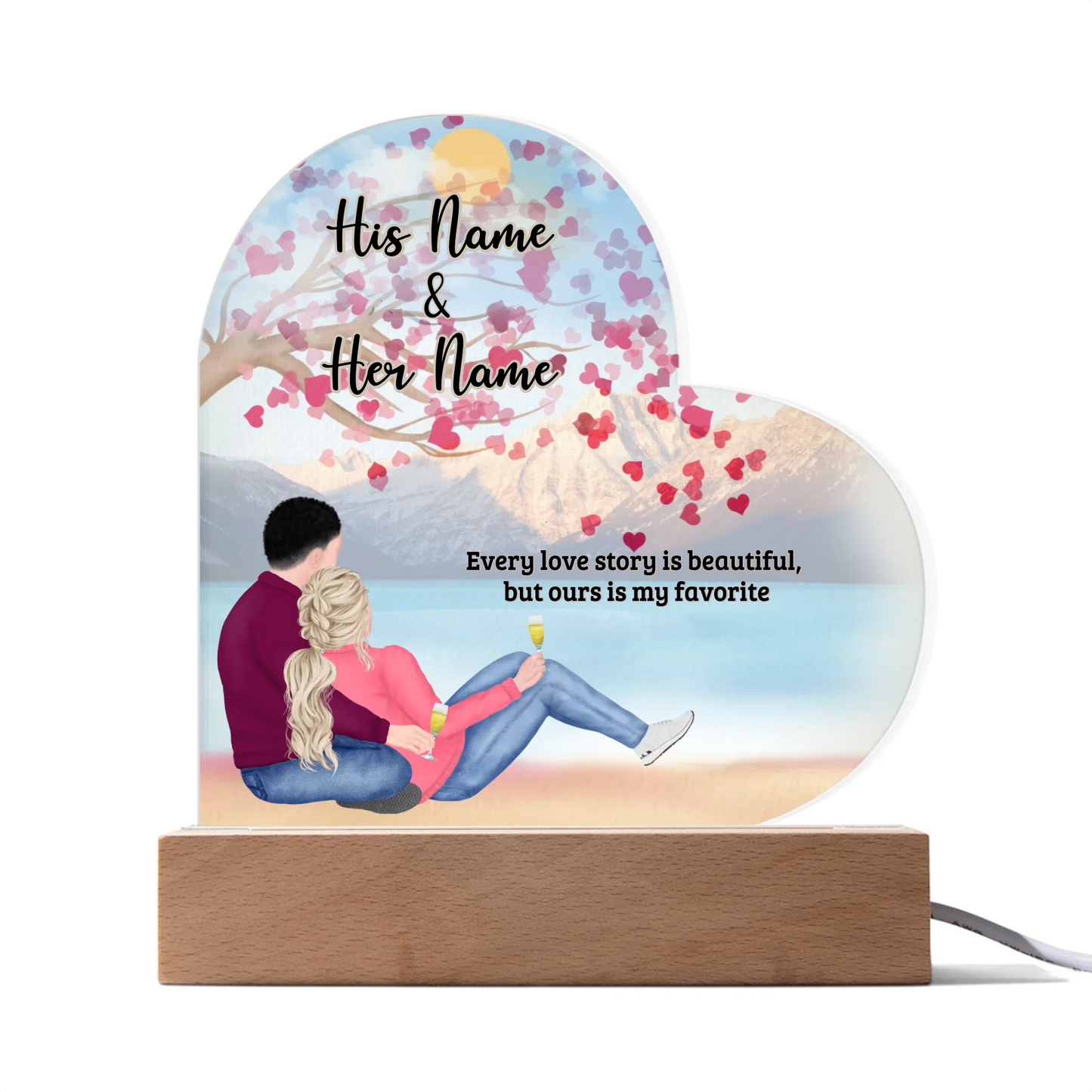 Acrylic Heart LED 1